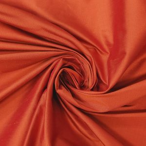 soie sauvage orange brulée