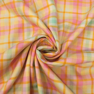 Coton suisse tartan pastel