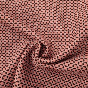 Laine jacquard rose