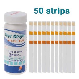 Bandelettes de Test Piscine Qualité d’eau 3 en 1 PH Chlore Maroc