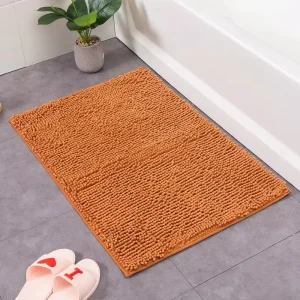 Tapis de bain chenille nordique – Absorption douce antidérapante