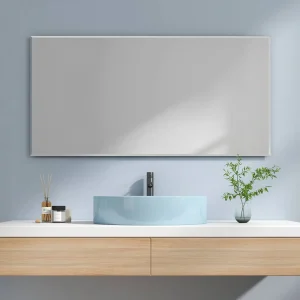 Miroir mural rectangulaire EMKE (pour suspension horizontale ou verticale)