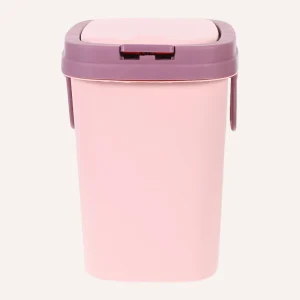 Poubelle à couvercle en plastique