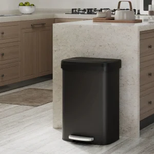 Poubelle à pédale 50L en inox