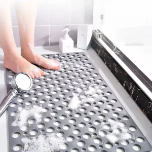 Tapis de douche à ventouses – Massage drainant rapide