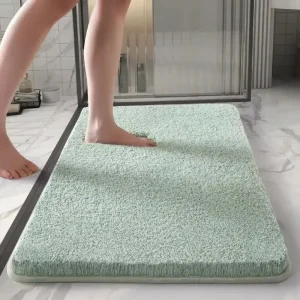 Tapis de bain peluche épais – Absorption confortable