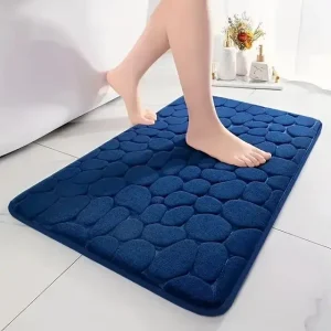 Tapis de bain 3D – Séchage Rapide & Antidérapant
