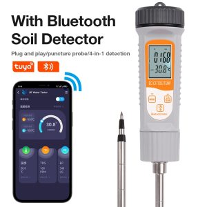 Testeur de sol 4-en-1 EC TDS CF Temp Bluetooth Maroc