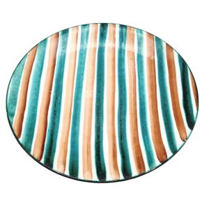 Assiette en céramique émaillée , Robert Picault, Vallauris.