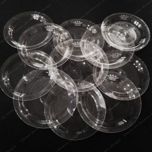 Rare série de 11 assiettes à dessert en cristal de Baccarat,fin XIX ème,couronne de marquis.