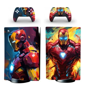 Autocollant PS5 Fat Disk Iron Man