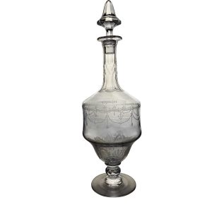 Carafe à vin en cristal de Saint Louis, modèle Anvers.