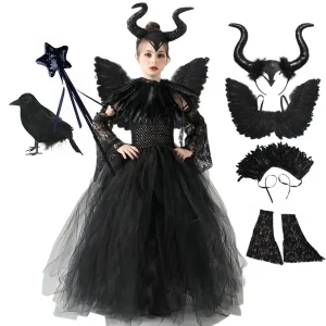 Costume de luxe Maléfique pour filles