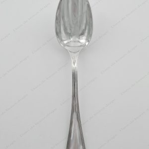 Cuillère à entremet en métal argenté,orfèvre Christofle,modèle Spatours.