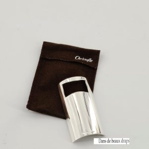 Joli décapsuleur en métal argenté, orfèvre Christofle.