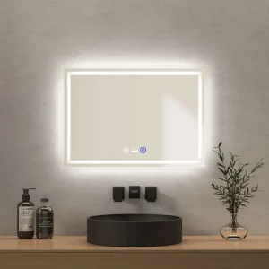 EMKE LM04 Miroir de salle de bain à éclairage LED avec détecteur de mouvement