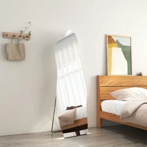 EMKE FM04 miroir pleine longueur, miroir de sol avec éclairage LED