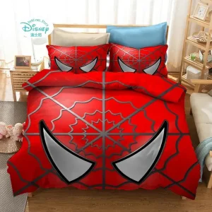 Housse Couette Taies Oreiller Spiderman