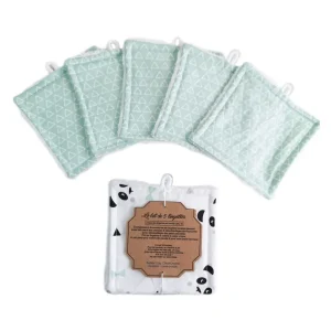 Lot de 5 lingettes Panda Bleu
