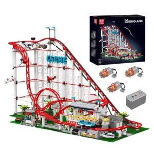 Montagnes russes en blocs de construction