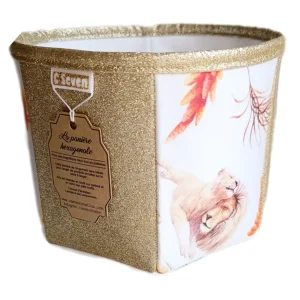 Panière hexagonale Lions Boho