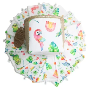 Panière 15 lingettes Perroquets