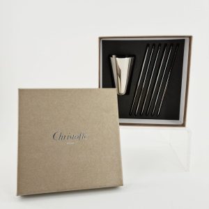 Joli set à cocktail ou apéritif en métal argenté, orfèvre Christofle