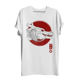 T-shirt Dragon Ball Shenron Soleil Rouge