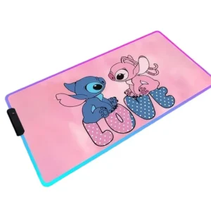 Tapis de souris LED RGB Stitch Love Angel