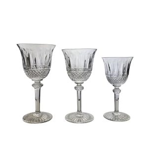 Magnifique service de verres en cristal de Saint Louis, modèle Tommy, 36 pièces.